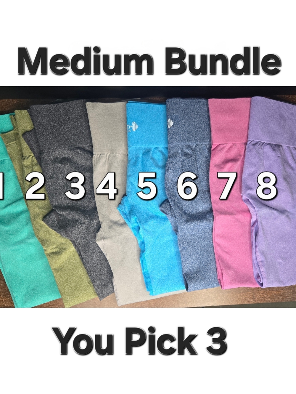 Size Medium Bundle High Waist Seamless Contour Leggings